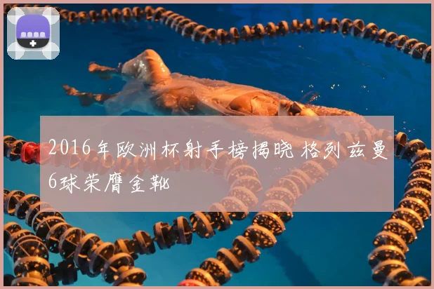 2016年欧洲杯射手榜揭晓 格列兹曼6球荣膺金靴